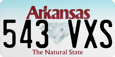AR license plate 543VXS