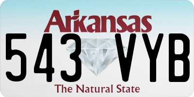 AR license plate 543VYB