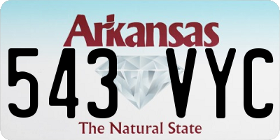 AR license plate 543VYC