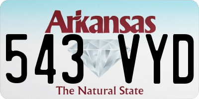 AR license plate 543VYD