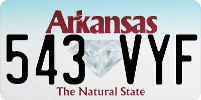 AR license plate 543VYF