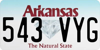 AR license plate 543VYG