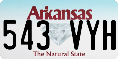AR license plate 543VYH
