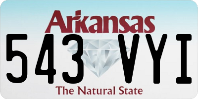 AR license plate 543VYI
