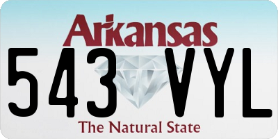 AR license plate 543VYL