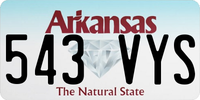 AR license plate 543VYS