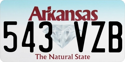 AR license plate 543VZB