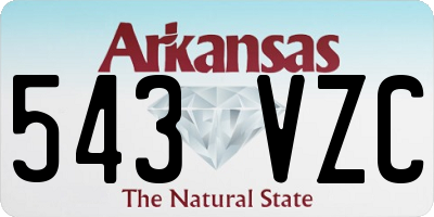 AR license plate 543VZC