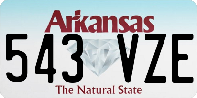 AR license plate 543VZE