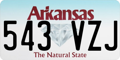 AR license plate 543VZJ