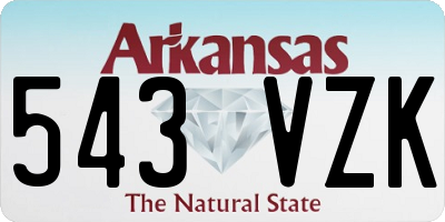 AR license plate 543VZK