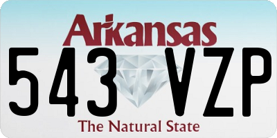 AR license plate 543VZP