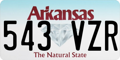AR license plate 543VZR