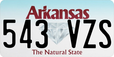 AR license plate 543VZS