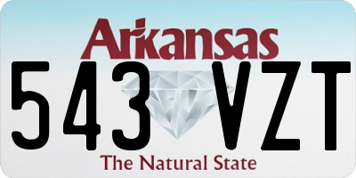 AR license plate 543VZT