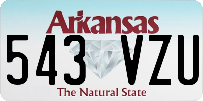 AR license plate 543VZU