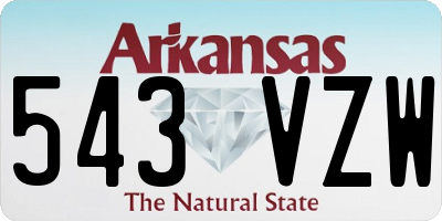 AR license plate 543VZW