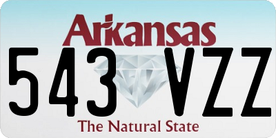 AR license plate 543VZZ