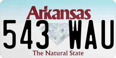 AR license plate 543WAU