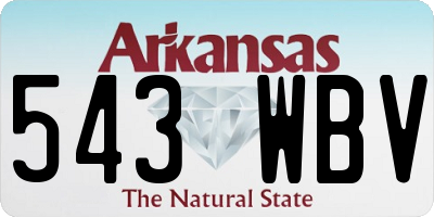 AR license plate 543WBV