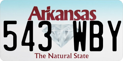 AR license plate 543WBY