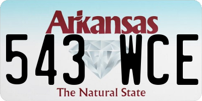AR license plate 543WCE