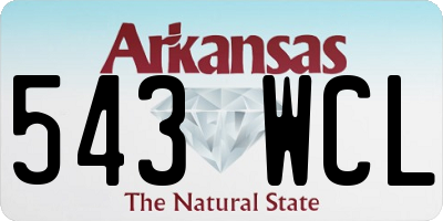 AR license plate 543WCL