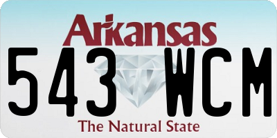 AR license plate 543WCM