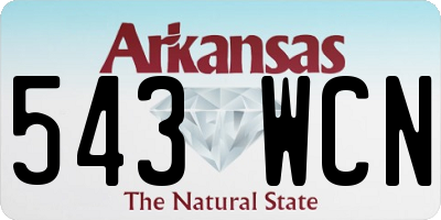 AR license plate 543WCN