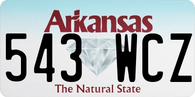 AR license plate 543WCZ