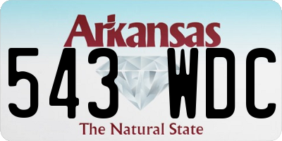 AR license plate 543WDC