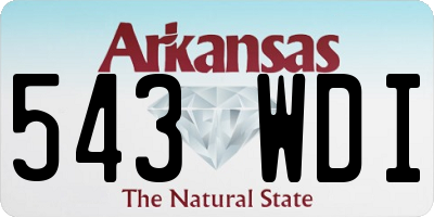 AR license plate 543WDI