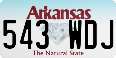 AR license plate 543WDJ