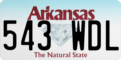 AR license plate 543WDL