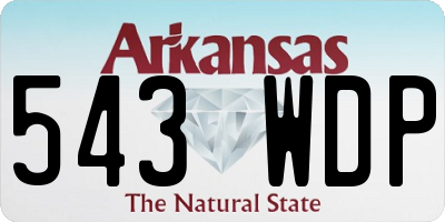 AR license plate 543WDP