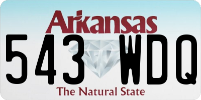 AR license plate 543WDQ