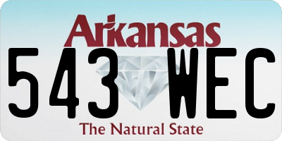 AR license plate 543WEC