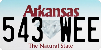 AR license plate 543WEE