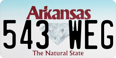 AR license plate 543WEG