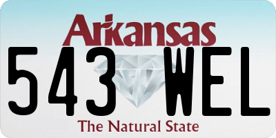 AR license plate 543WEL