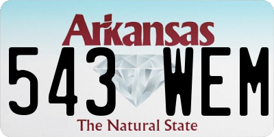 AR license plate 543WEM