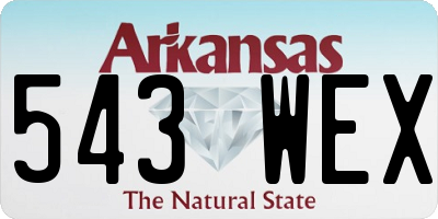 AR license plate 543WEX