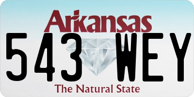AR license plate 543WEY