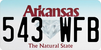 AR license plate 543WFB