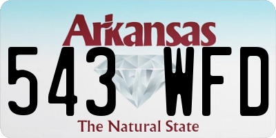 AR license plate 543WFD