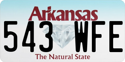 AR license plate 543WFE