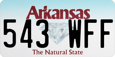 AR license plate 543WFF