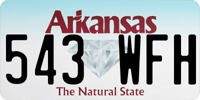 AR license plate 543WFH
