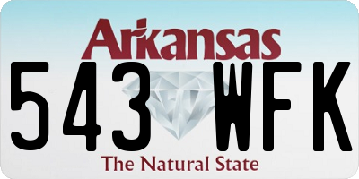AR license plate 543WFK