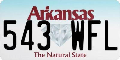 AR license plate 543WFL